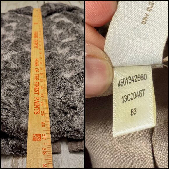 Chicos Brown Mink Faux Fur Vest Sleeveless Open Front Soft Plush Size 3 (XL) - Picture 7 of 7